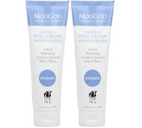 MooGoo Full Cream Moisturiser - Rich Hydrating Cream for Dry, Sensitive Skin - Paraben-Free, Phenoxyethanol-Free - Face & Body, All Ages - 120 g (Pack of 2)