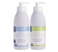 MooGoo Natural Milk Shampoo & Cream Conditioner Pack - For Itchy, Dry, Eczema, Psoriasis & Dandruff Prone Scalps - SLS, Silicone, Sulfate & Paraben Free - Natural & Gentle Formula - 2x 500ml