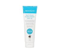MooGoo Natural Zinc Sunscreen SPF 40 - Water-Resistant, Clear Mineral Formula - Gentle for Sensitive Skin, All Ages & Family - 120 g