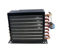 MOOILKO Cold Storage Fish Tank Condenser 2P 1P 3P Air-Cooled Water-Cooled Fin Evaporator Radiator Wide Application(Double tuyere 5)