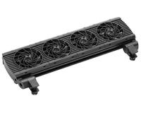 MOOILKO Fish Tank Fan, Adjustable 8 Variable Speed Aquarium Cooling Fan Fish Tank Fit For 15mm Tank Thickness Wide Application(6.5W)