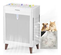MOOKA Air Purifiers for Home Bedroom Large Room 3000 Ft², Double-Sided HEPA Air Cleaner with Washable Pre-Filter, PM2.5 Air Quality Monitor, Auto Mode, 20dB Air Filter for Pets Hair Odor Dust, HKB320F