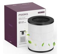 MOOKA M05 Air Purifier Filter, 3-in-1 True HEPA Filter, High-Efficiency Activated Carbon Air Filter for Smoke, Odor, Dander, Pollen