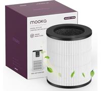 MOOKA M05 and B-D02 Air Purifier Filter, 3-in-1 True HEPA Filter, High-Efficiency Activated Carbon Air Filter for Smoke, Odor, Dander, Pollen