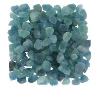 mookaitedecor 0.5lb/ 230g Natural Blue Fluorite Rough Stones Raw Crystal Stones for Tumbling, Gemstone Jewelry Making Reiki Gift Home Decor, Bulk Crystal Rocks for Aquarium Fish Tank Decor 15-45 mm