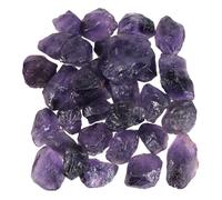 mookaitedecor 120g Natural Purple Amethyst Raw Crystals Bulk for Jewelry Making Pendant DIY, 18-40mm Purple Decorative Stones for Air Plant Pot Vase Aromatherapy Diffuser Stones Crystals for Crafting