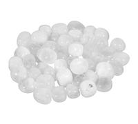 mookaitedecor 1lb/460g Clear Quartz Tumble Stones and Crystals Bulk Reiki Healing White Crystals Gift Irregular Small White Stones for Vase Plant Pot Fish Tank Bonsai Decor Stones for Crafting DIY