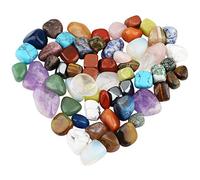 mookaitedecor 1lb/460g Crystals Tumble Stones Mixed Bulk, Polished Semi Precious Tumbled Stones Crystal Gift Decorative Rocks for Crafts Garden Plant Pot Bonsai Decor Home Table Decoration