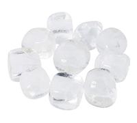 mookaitedecor 1lb/460g Natural Clear Quartz Crystals Tumble Stones Bulk, Semi Precious Tumbled Stones Healing Crystal Gift Decorative Rocks for Crafts Garden Fish Tank Aquarium Plant Pot Bonsai Decor