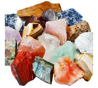 mookaitedecor 1lb/460g Natural Raw Rough Crystals and Gemstones for Collection Home Decor, Healing Crystal Stone Gift, Large Crystal Rocks for Aquarium Fish Tank Bonsai Decor, Assorted Stones
