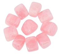 mookaitedecor 1lb/460g Natural Rose Quartz Crystals Tumble Stones Bulk, Semi Precious Tumbled Stones Healing Crystal Gift Decorative Rocks for Crafts Garden Fish Tank Aquarium Plant Pot Bonsai Decor