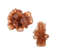 mookaitedecor 2pcs Mini 20-35mm Aragonite Calcite Crystal Cluster Specimen, Irregular Natural Raw Crystal Rough Aragonite Mineral Rock Stone for Display Collecting Reiki Healing Small Crystal Gift