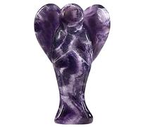 mookaitedecor 3 Inch Crystal Guardian Angel Ornament with Heart Wings