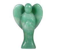 mookaitedecor 3 Inch Crystal Guardian Angel Ornament with Heart Wings