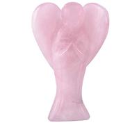mookaitedecor 3 Inch Crystal Guardian Angel Ornament with Heart Wings