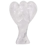 mookaitedecor 3 Inch Crystal Guardian Angel Ornament with Heart Wings