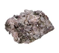 mookaitedecor 50-99g Natural Epidote Crystal Cluster Geode Stone Specimen for Collection Display, Rocks and Minerals Gift, Raw Rough Crystal Epidote Stone with Symbiotic Cluster Decorative Desk Decor