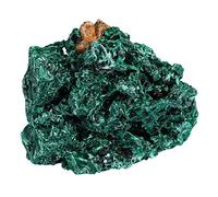 mookaitedecor 51-100g Natural Malachite Crystal Cluster Geode Stone Mineral Specimen for Desk Decor, Green Healing Crystal Gift for Collectors, Small Raw Crystal Ornament Rock for Collection Display