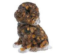 mookaitedecor 6.5cm Healing Crystal Sitting Dog Figurine for Home Decor