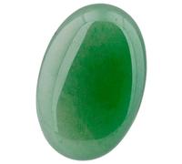 mookaitedecor 6cm Large Natural Green Aventurine Palm Worry Stone for Anxiety Stress Relief, Healing Crystal Tumbled Oval Pocket Stone Gift for Reiki Chakra Energy Healing Meditation Desk Decor