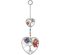 mookaitedecor 7 Chakra Tree Life Hanging Ornament for Living Room