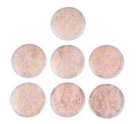 mookaitedecor 7pcs Crystal Grid Set with Engraved Magic Archangel Symbols