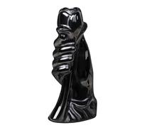 mookaitedecor Black Obsidian Crystal Hand Holding a Rose Figurine Rose Flower Gift for Women Mum Men, Crystal Black Rose Ornament Sculpture Healing Crystal Gift Art Hand Statue Aesthetic Room Decor