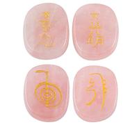 mookaitedecor Crystal Engraved Usui Symbols Chakra Stone, 1"/2.5cm Length
