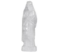 mookaitedecor Crystal Mother Mary Statue Madonna and Child Statue | Hand Carved Crystal Virgin Mary Holding Baby Sculpture, Praying Blessed Virgin Mary Statue for Home Decor, Clear Quartz
