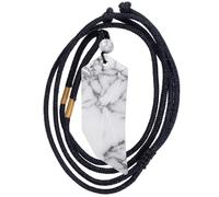 mookaitedecor Crystal Wolf Tooth Pendant Necklace for Men Women