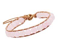 mookaitedecor Handmade Braided Bracelet 8mm Crystal Stone Bead Bracelet
