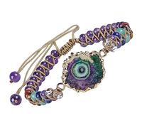 mookaitedecor Healing Crystal 7 Chakra Braided Bracelet for Women