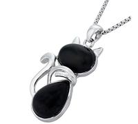 mookaitedecor Healing Crystal Cat Pendant Necklace for Women Men