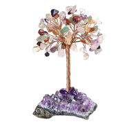 mookaitedecor Healing Crystal Tree with Crystal Cluster Base