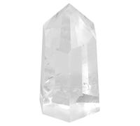 mookaitedecor Healing Crystals Point Wand Tumbled Faceted Prism Reiki Stone Meditation Decor, Natural Clear Quartz/Rock Quartz