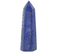 mookaitedecor Healing Crystals Point Wand Tumbled Faceted Prism Reiki Stone Meditation Decor,Natural Lapis Lazuli