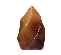mookaitedecor Natural Carnelian Crystal Flame Tower Standing Torch Point Flame Shaped Stone Towers Obelisk Meditation Home Decor, 0.22-0.44 LB