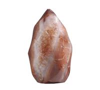 mookaitedecor Natural Carnelian Crystal Flame Tower Standing Torch Point Flame Shaped Stone Towers Obelisk Meditation Home Decor, 0.88-1.1 LB