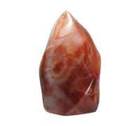 mookaitedecor Natural Carnelian Crystal Flame Tower Standing Torch Point Flame Shaped Stone Towers Obelisk Meditation Home Decor, 1.1-1.32 LB