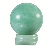 mookaitedecor Natural Crystal Ball Sphere with Stone Stand