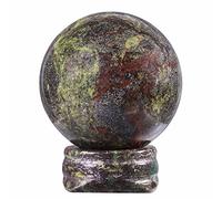 mookaitedecor Natural Crystal Ball Sphere with Stone Stand