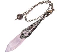 mookaitedecor Natural Crystal Pointed Pendulum for Divination