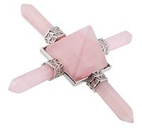 mookaitedecor Natural Crystal Pyramid Energy Stone Points Wands for Reiki