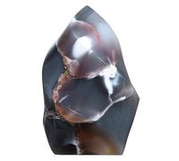 mookaitedecor Natural Orca Agate Crystal Flame Tower Standing Torch Point Flame Shaped Stone Towers Obelisk Meditation Home Decor, 1.1-1.32 LB
