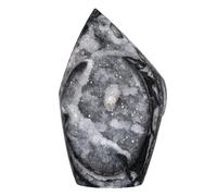 mookaitedecor Natural Sphalerite Geode Tower Crystal Cluster, Self-Standing Stone Point Rock Mineral Specimen for Collection Home Decor, 0.44-0.66 LB