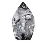 mookaitedecor Natural Sphalerite Geode Tower Crystal Cluster, Self-Standing Stone Point Rock Mineral Specimen for Collection Home Decor, 0.66-0.88 LB