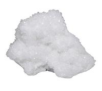mookaitedecor Natural White Coral Crystal Rock Druzy Crystal Cluster Specimen Room Desk Decor White Crystal for Fish Tank Plant Pot Decor, Healing Crystal Gift Raw Crystals and Gemstones 100-150g