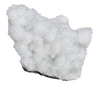 mookaitedecor Natural White Coral Crystal Rock Druzy Crystal Cluster Specimen Room Desk Decor White Crystal for Fish Tank Plant Pot Decor, Reiki Healing Crystal Gift Raw Crystals and Gemstones 50-100g