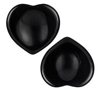 mookaitedecor Pack of 2 Heart Shaped Crystal Thumb Worry Stones