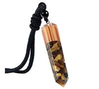 mookaitedecor Resin Crystal Chips Point Pendent Necklace for Meditation